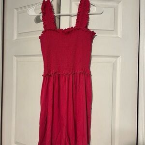 Amazon Red Ruffled Jumpsuit